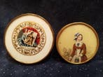 Doos (2) - onder glas bevestigd - dragéedozen 1830, Antiek en Kunst
