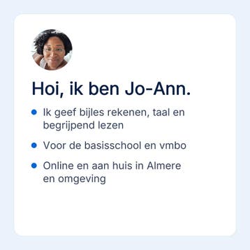 Bijles rekenen en taal in Almere of online, basisschool, Privéles, Bijles