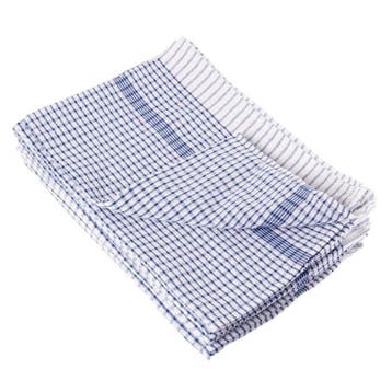 Theedoek wonderdry polyester/katoen blauw | 10 stuks |, Verzenden, Nieuw in verpakking