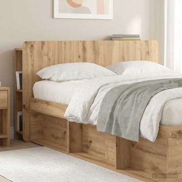 vidaXL Hoofdeinde kas Artisanaal eiken Bewerkt hout, Verzenden, Nieuw, Bruin, Hout
