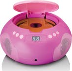 Lenco SCD-620PK - Draagbare radio/ CD player met microfoon -, Verzenden, Zo goed als nieuw