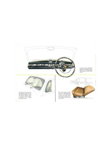 1955 LANCIA AURELIA BERLINA BROCHURE, Nieuw, Author