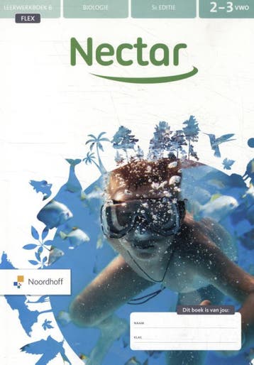 Nectar deel 2 3 vwo biologie leerwerkboek B 9789001296476, Zo goed als nieuw