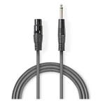 XLR naar jack 6.35 mm kabel | V  M | Nedis | 5 meter, Verzenden, Nieuw