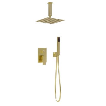 Vierkant Inbouw regendouche met plafond arm 25cm douchekop, Verzenden, Nieuw
