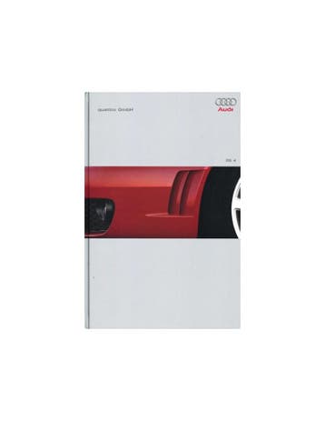 2000 AUDI RS4 QUATTRO HARDCOVER BROCHURE ENGELS, Boeken, Nieuw, Audi, Author