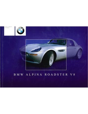 2003 BMW ALPINA ROADSTER V8 INSTRUCTIEBOEKJE ENGELS (USA)