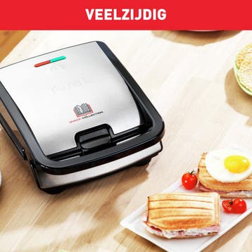 Tefal Snack Collection SW854D - Contactgrill &amp;, Ophalen of Verzenden, Zo goed als nieuw
