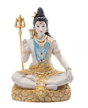Lord Shiva Beeld - 23 cm. - Hindu God, Huis en Inrichting, Meerkleurig, Overige materialen, Verzenden, Nieuw