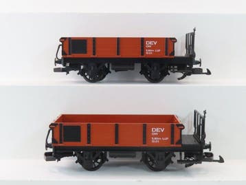 LGB G - 94005 - Modeltrein goederenwagon (2) - 2x 2-assige, Nieuw