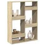 vidaXL Kamerscherm 100x33x135 cm bewerkt hout sonoma, Verzenden, Nieuw, Overige houtsoorten