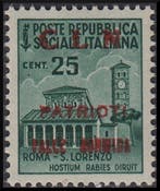 Emissies CLN - Valle Bormida 1945 - Verwoeste monumenten,, Gestempeld