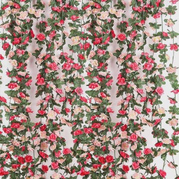 250cm Kunst Rozen Slir met Bladeren - Decoratieve Slir voor, Verzenden, Nieuw