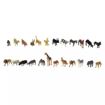 Kruzzel Dieren Speelset – 48 Figuren met Koffer – Educat, Ophalen of Verzenden, Nieuw