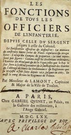 Lamont - Les Fonctions de tous les Officiers de lInfanterie, Antiek en Kunst