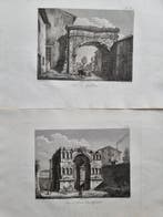 Domenico Amici (1808-1871) - Lot. of 2 Arco di Gallieno e