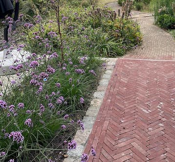 Oude gebakken Waalformaten Paviona Oosseld (op pallets), Tuin en Terras, Tegels en Klinkers, Ophalen of Verzenden, Gebruikt, Keramiek