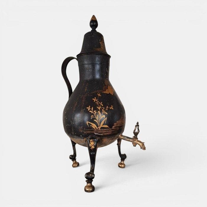 Koffiepot - blik - Blikken kraanpot, Antiek en Kunst, Antiek | Overige Antiek
