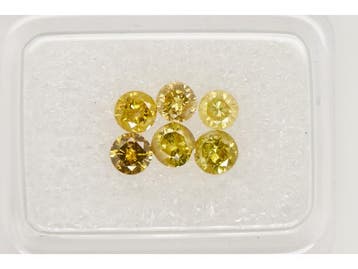Veiling - Behandelde diamant – Rond briljant – Fancy kle, Nieuw