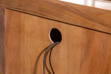 Massief tv-meubel MAMMUT 160 cm lowboard met metalen, Huis en Inrichting, Kasten | Televisiemeubels, Ophalen of Verzenden, Nieuw