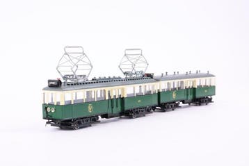Onbekend H0 - Modeltram (1) - Motorwagen met bijwagen, Nieuw