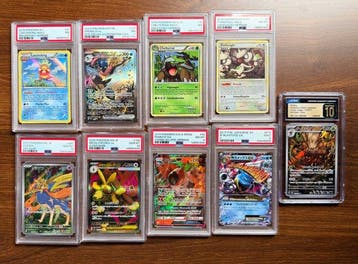 Pokémon - 9 Graded card - Blastoise, Mega Lopunny Foil, Full, Nieuw