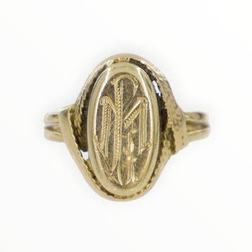 Ring - 18 karaat Geel goud, Sieraden, Tassen en Uiterlijk, Nieuw