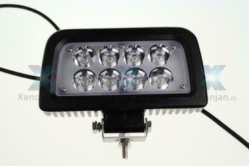 24 Watt rechthoekige werklamp 8-leds 12V en 24V, Auto-onderdelen, Verzenden, Nieuw