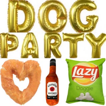 Dog cadeau- en decoratieset met ballonnen,snack en speeltjes, Hobby en Vrije tijd, Feestartikelen, Verzenden, Nieuw, Feestartikel