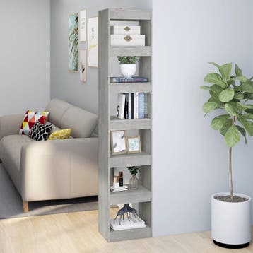 vidaXL Boekenkast/kamerscherm 40x30x198 cm betongrijs, Huis en Inrichting, Kasten | Boekenkasten, Minder dan 50 cm, Verzenden