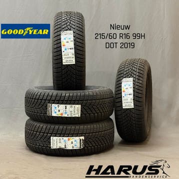 215/60/16 99H Goodyear winterbanden nieuw 4X gratis montage, Auto-onderdelen, Banden en Velgen, 215 mm, 16 inch, Nieuw, Band(en)