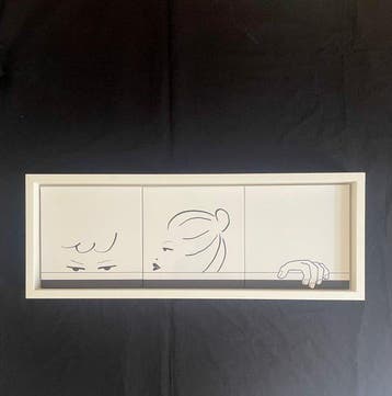 Kiasmo - Vincenzo DAlba - Lijst (6) - Hout, Keramiek -