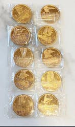 Olympische Spelen - Colección completa Monedas Oro 22k, Nieuw
