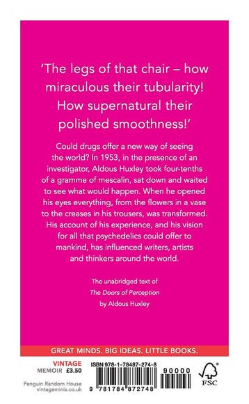 Psychedelics / Vintage Minis 9781784872748 Aldous Huxley, Verzenden, Gelezen, Aldous Huxley