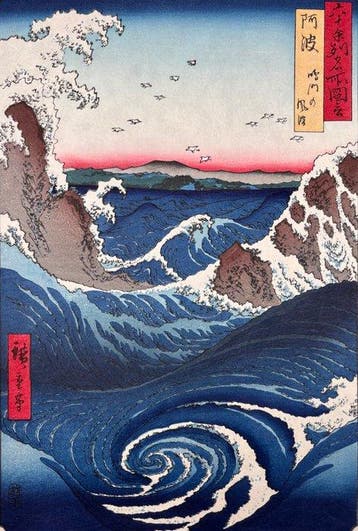 Awa Province, Naruto Whirlpool From Famous Views of the