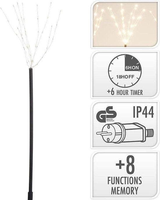 2dekans | Tuinsteker - 5 stuks - 225 micro LED, Diversen, Kerst, Zo goed als nieuw, Ophalen of Verzenden