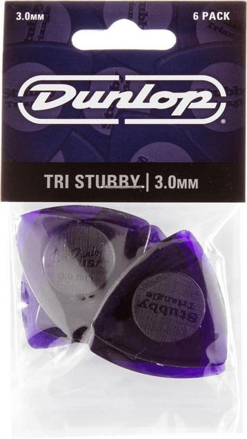 Jim Dunlop 473P300 Tri Stubby Plectrum 3.00 mm 6-pack, Muziek en Instrumenten, Instrumenten | Toebehoren, Ophalen of Verzenden