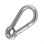 Karabijnhaak / carabiner 5x50mm - Met oog, Ophalen of Verzenden, Nieuw, Minder dan 50 mm, Overige typen