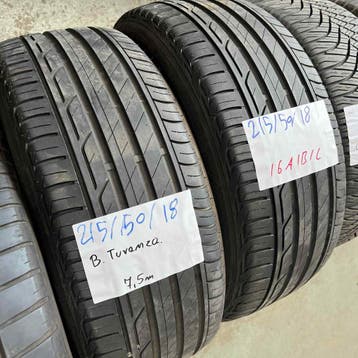 2 x Bridgestone Turanza 215-50-18 Zomerbanden 7,5mm, 18 inch, Ophalen of Verzenden, Band(en), Personenwagen