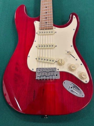 Stagg - SES 55 STF RED sss Fiesta Red - - Elektrische gitaar, Nieuw