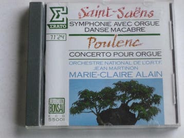 Saint Saens - Symphonie 3 / Marie-Claire Alain, Jean Martino, Ophalen of Verzenden, Zo goed als nieuw