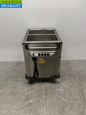 RVS Rieber Verrijdbare Bain-marie 2 x 1/1 GN met, Ophalen of Verzenden, Gebruikt