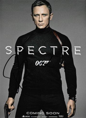 James Bond 007 - Autographed Photo Spectre James Bond 007, Verzamelen, Nieuw