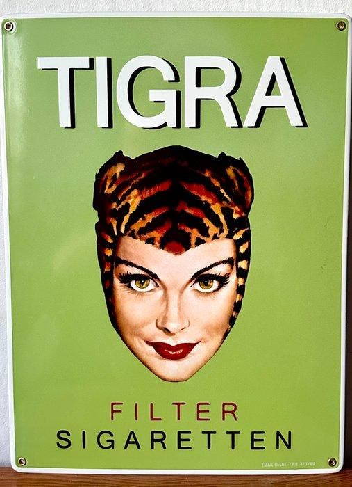 No reserve-Emaille Belge.T.P.B.4/3/89 - Groot emaille, Antiek en Kunst, Antiek | Wandborden en Tegels