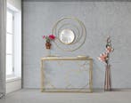 WANDSPIEGEL ARC GLAM CM Ø 80X3,5, Huis en Inrichting, Woonaccessoires | Spiegels, Ophalen of Verzenden, Nieuw