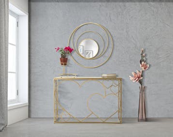 WANDSPIEGEL ARC GLAM CM Ø 80X3,5 - 660700000, Huis en Inrichting, Ophalen of Verzenden, Nieuw