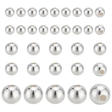 1 doosje 925 Sterling Zilveren kralen – rond, glad – 36, Ophalen of Verzenden, Nieuw, Kraal