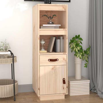 vidaXL buffetkast 34x40x108,5 cm massief grenenhout, Huis en Inrichting, Minder dan 50 cm, Verzenden, 100 tot 150 cm, Nieuw