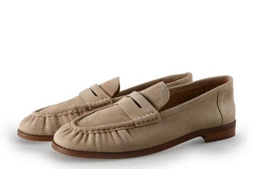 Stefano Lauran Loafers in maat 38 Beige, Kleding | Dames, Schoenen, Verzenden, Beige, Overige typen, Zo goed als nieuw