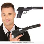 PPK Pistool Zwart met geluidsdemper, Verzenden, Nieuw, Feestartikel